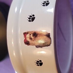 0774. BowWowMeow's Ceramic Decorative Bowl for Small Pet Dogs ~ So classy & Cute